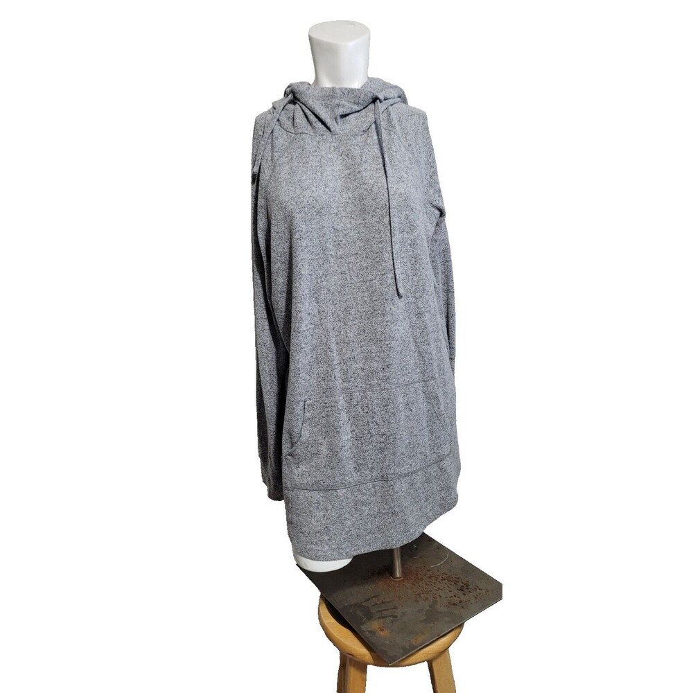 Torrid size 1 Dress Hoodie sweatshirt drawstring pullover shift fleece pocket